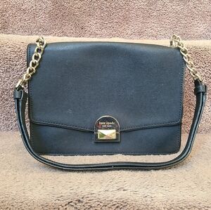 Kate Spade Black Leather Shoulder Bag